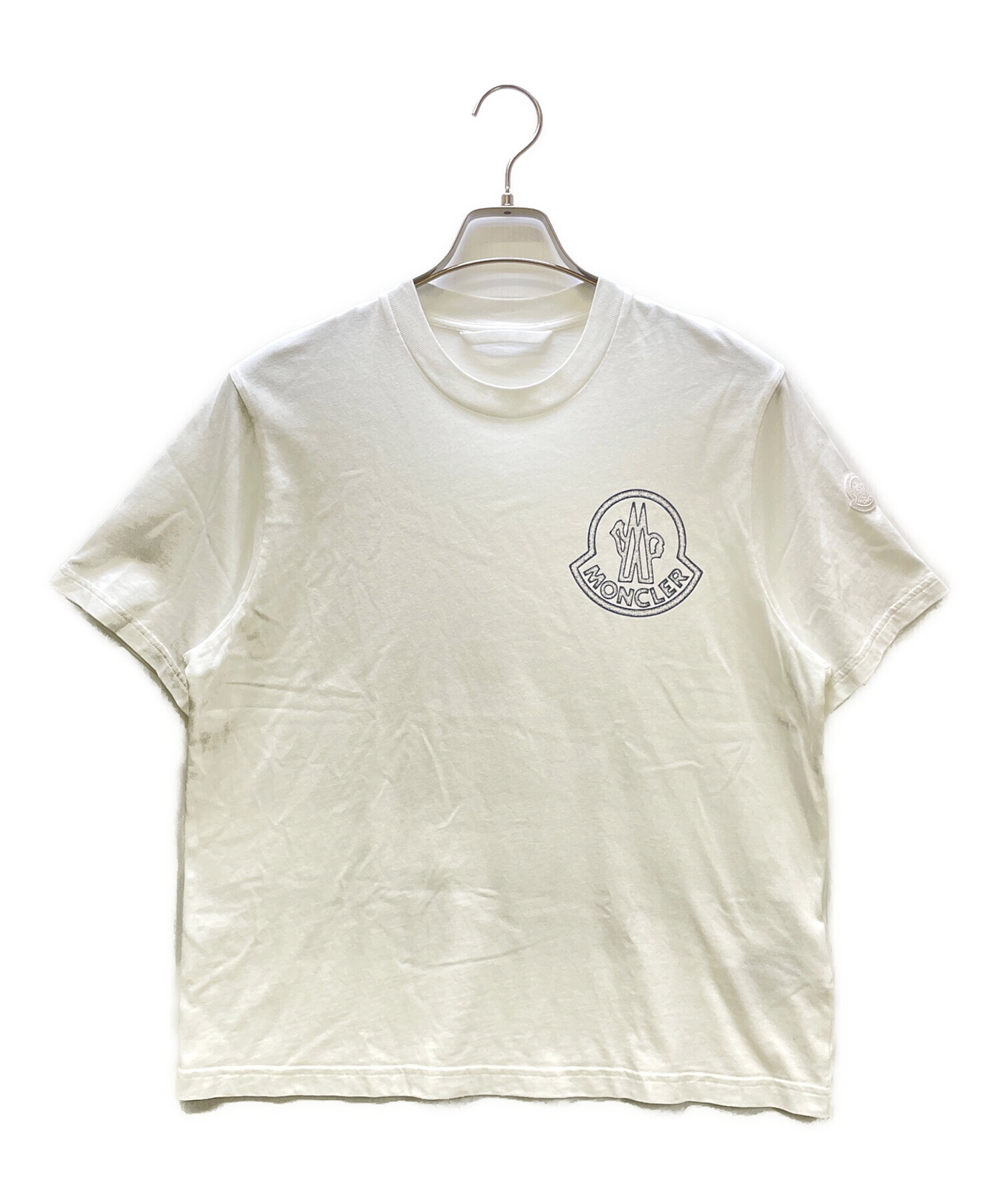 中古・古着通販】MONCLER (モンクレール) 半袖カットソー ホワイト 