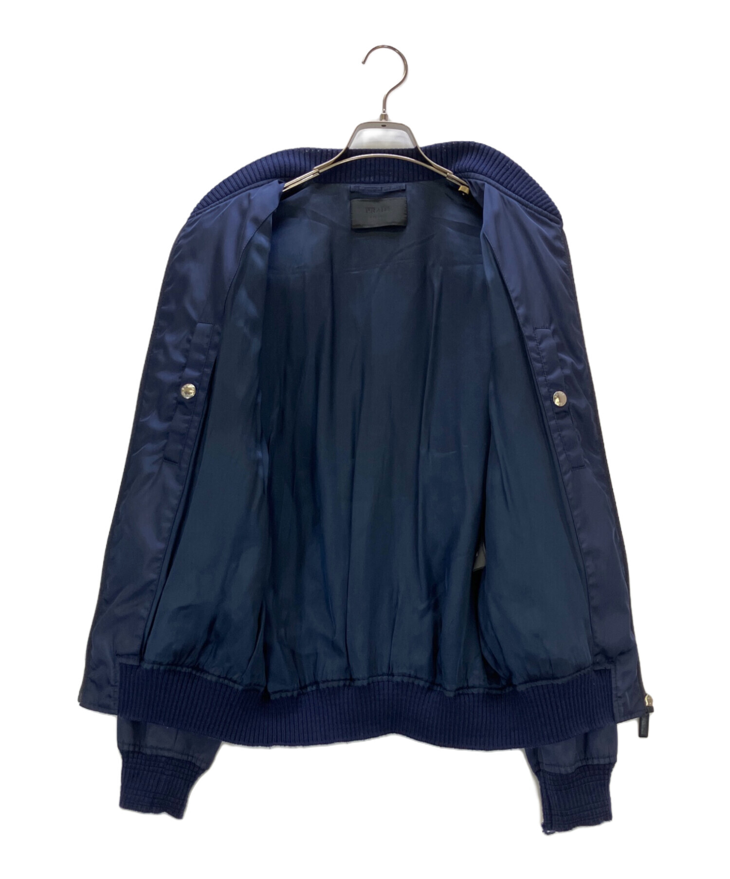 中古・古着通販】PRADA (プラダ) MA-1ジャケット ネイビー サイズ:44