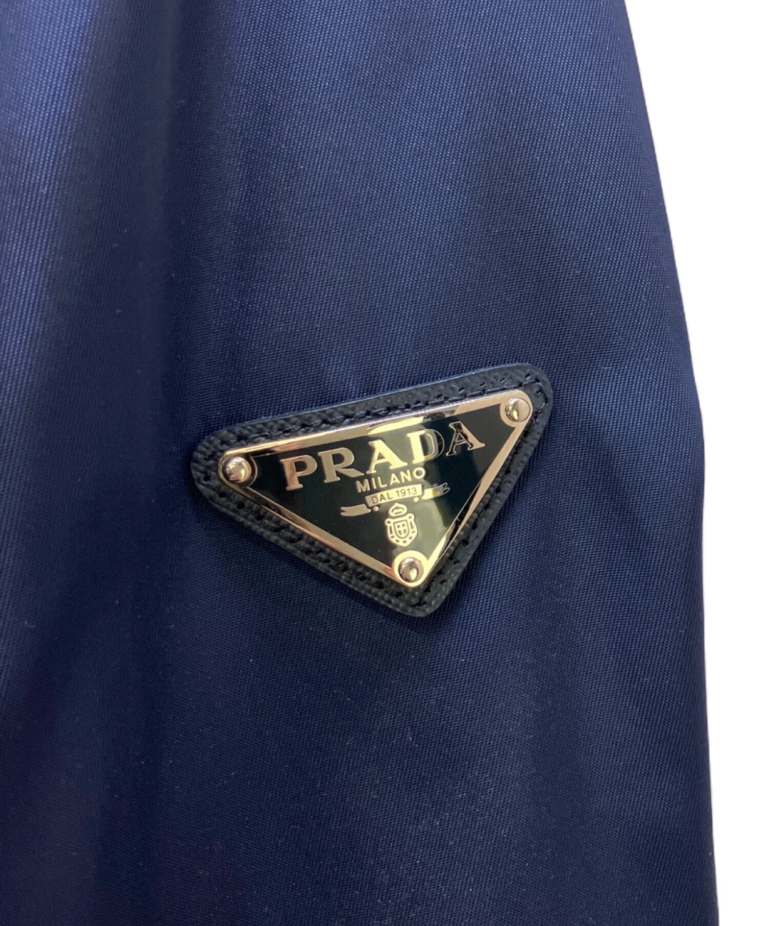 PRADA ネイビー ジャケット Mサイズ 中古・古着通販】PRADA (プラダ) MA-1ジャケット ネイビー サイズ:44