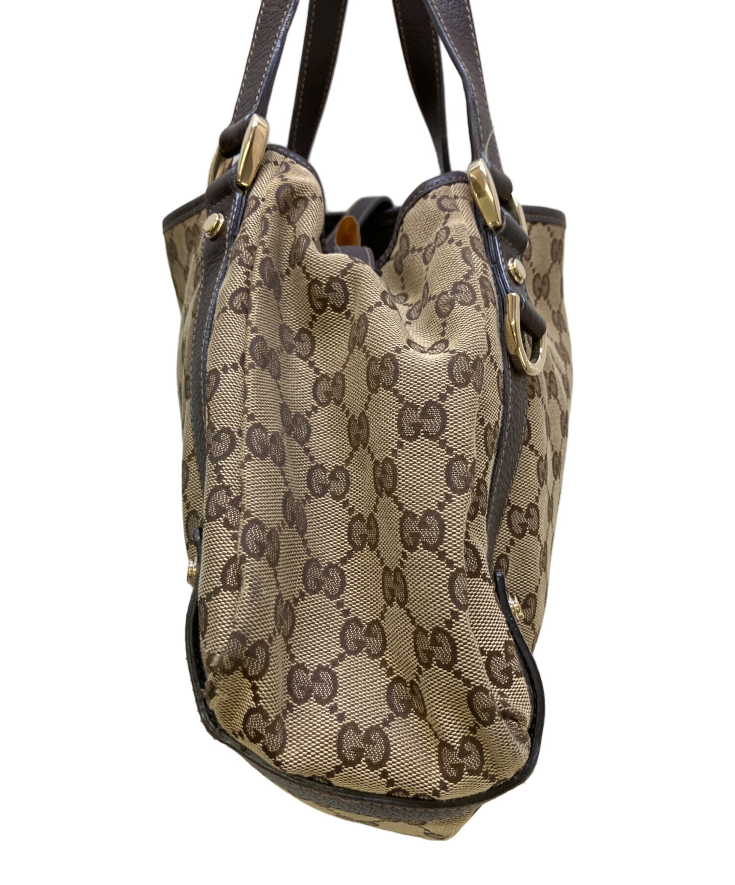 中古・古着通販】GUCCI (グッチ) トートバッグ GG ブラウン｜ブランド
