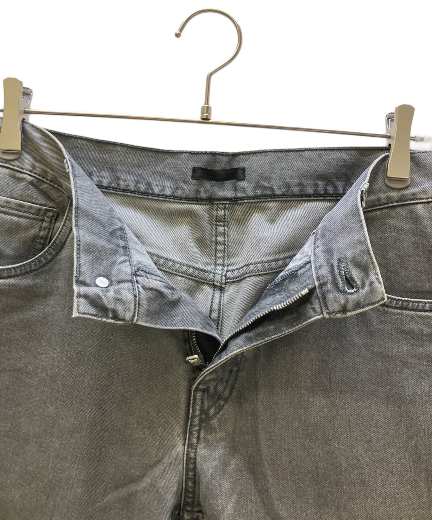 中古・古着通販】PRADA (プラダ) デニムパンツ ブラック サイズ:34
