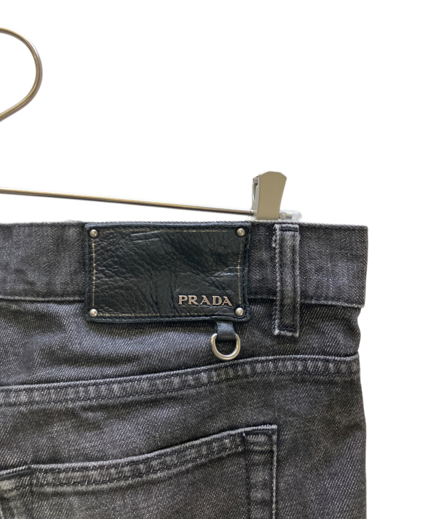 中古・古着通販】PRADA (プラダ) デニムパンツ ブラック サイズ:W32