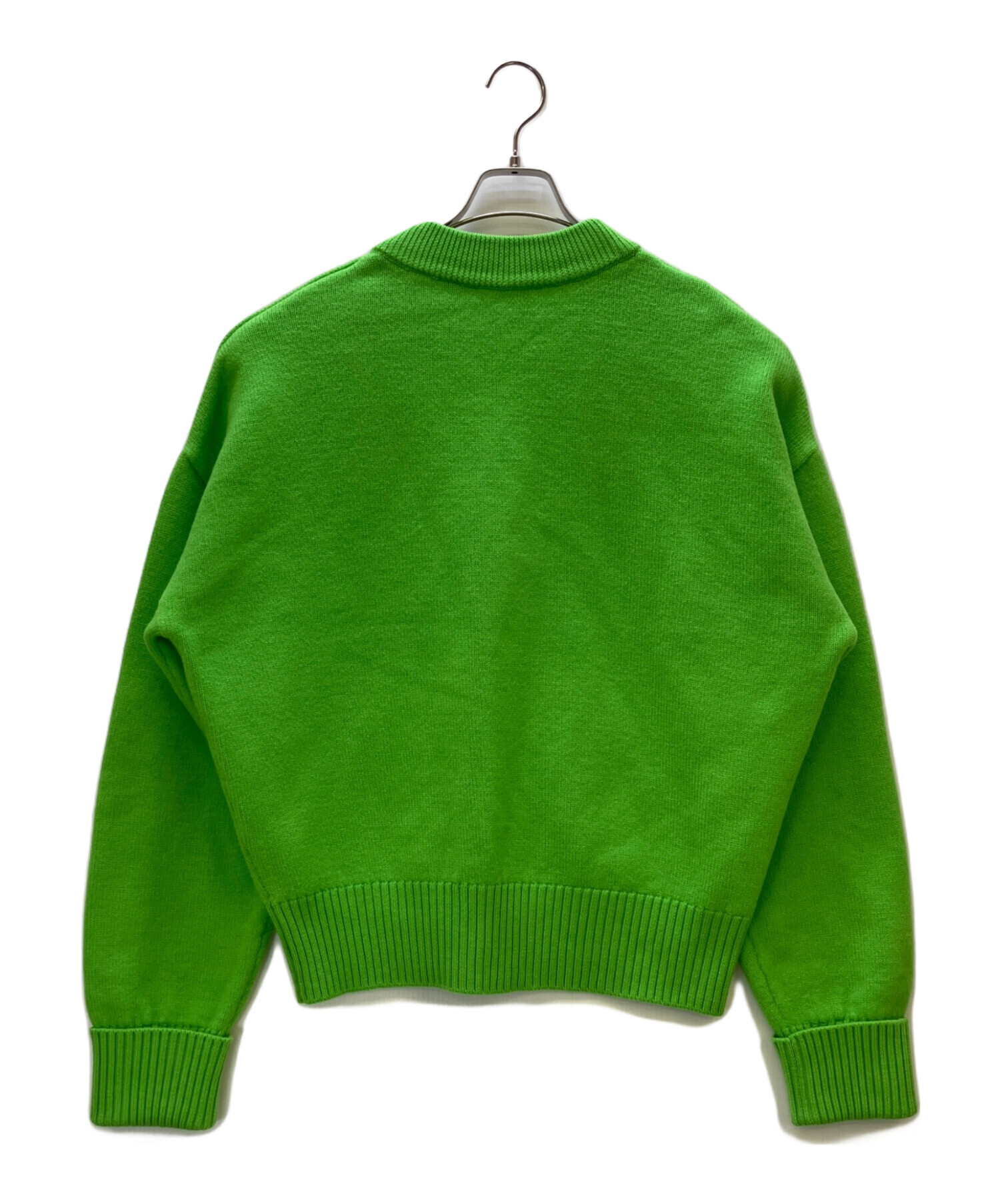 中古・古着通販】AMI PARIS (アミ パリス) 厚手カーディガン グリーン