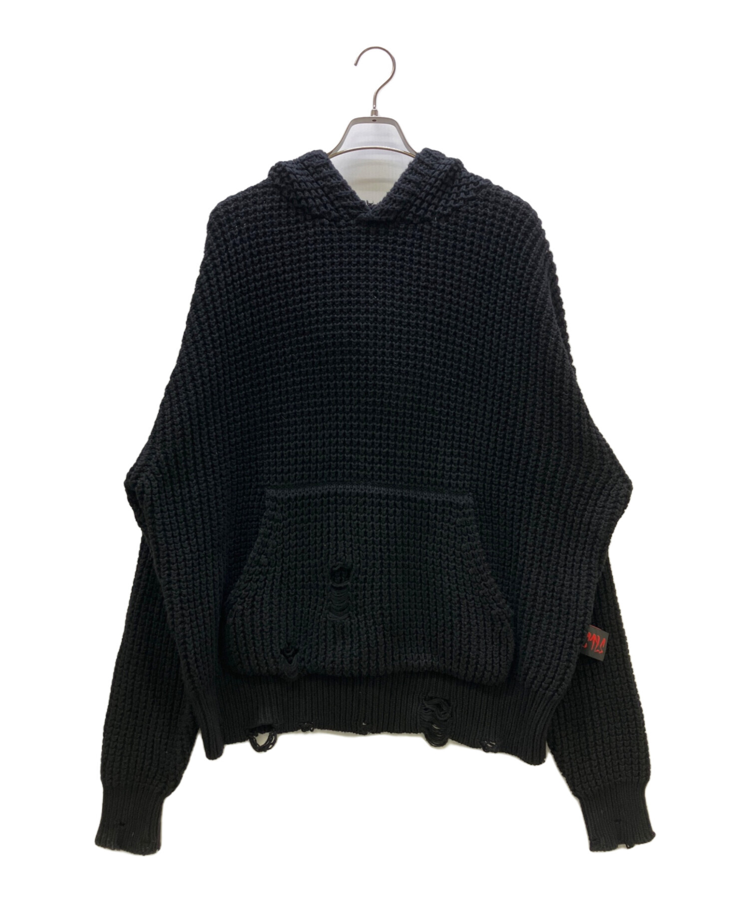 中古・古着通販】CVTVLIST (カタリスト) ニットパーカー ブラック
