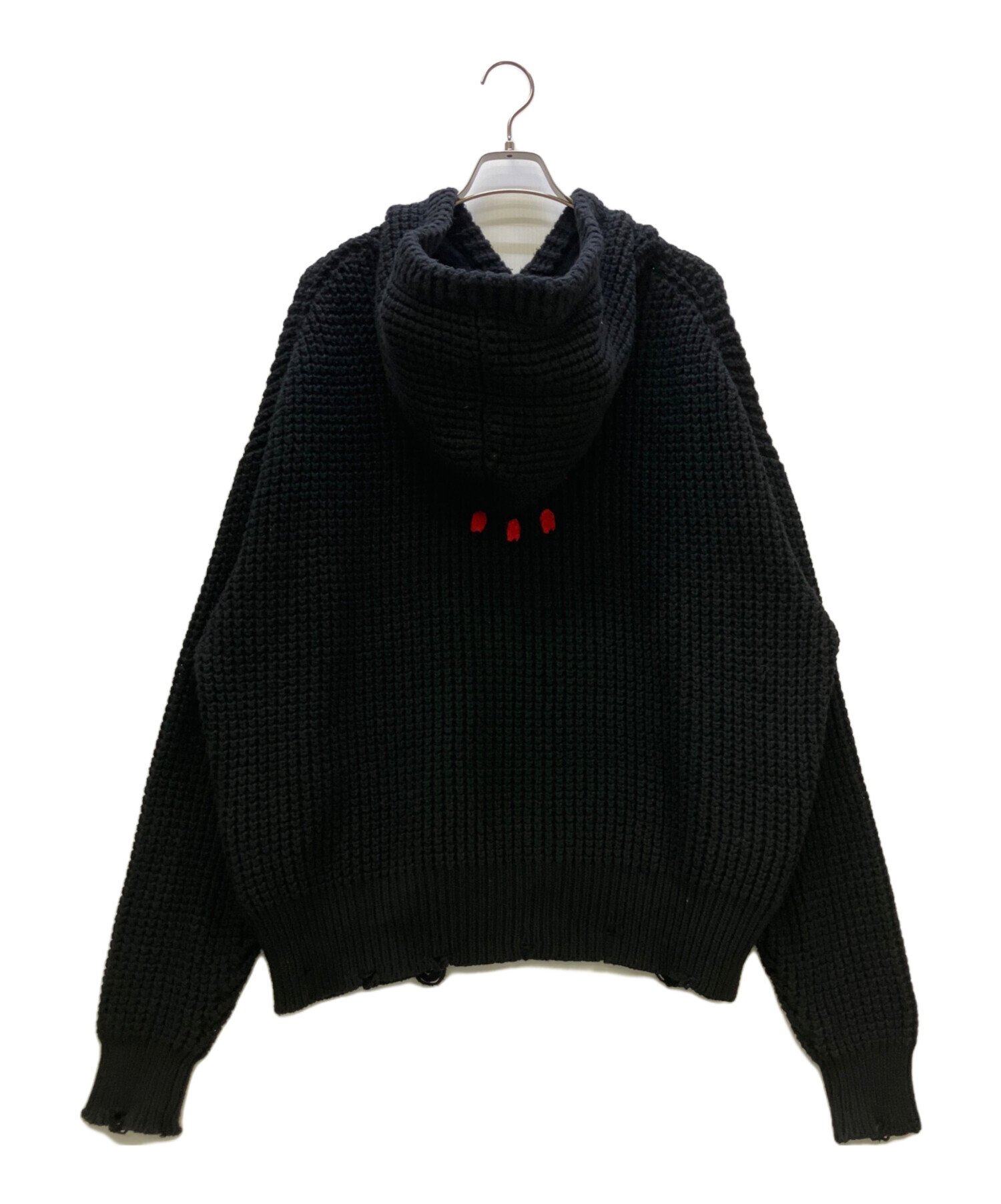 中古・古着通販】CVTVLIST (カタリスト) ニットパーカー ブラック