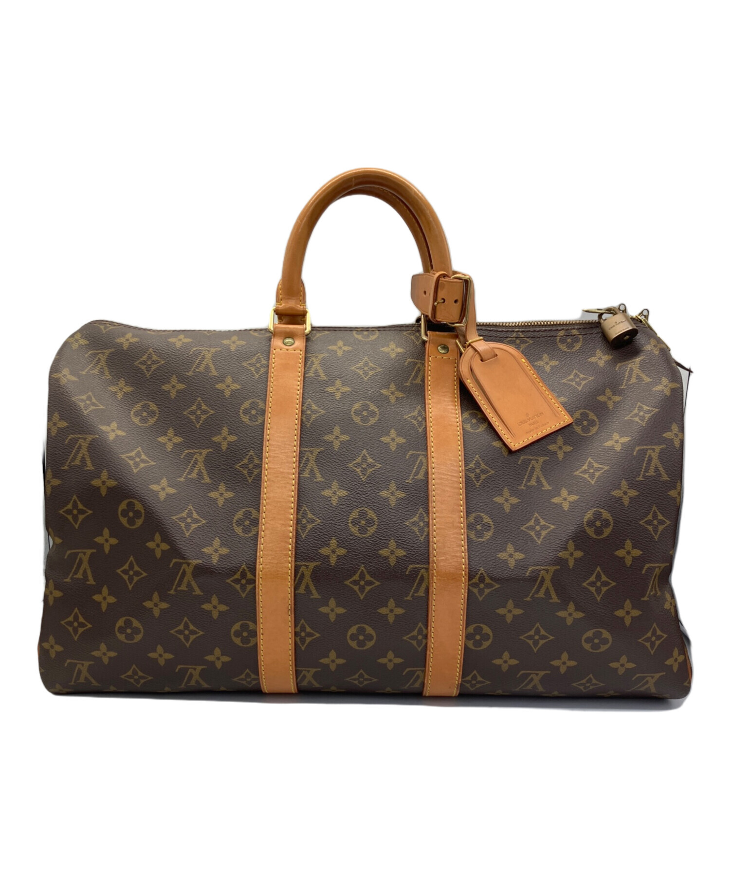 ❷ルイ・ヴィトン キーポル45 モノグラム ハンドバッグ 旅行バッグ 中古・古着通販】LOUIS VUITTON (ルイ ヴィトン) トラベルバッグ