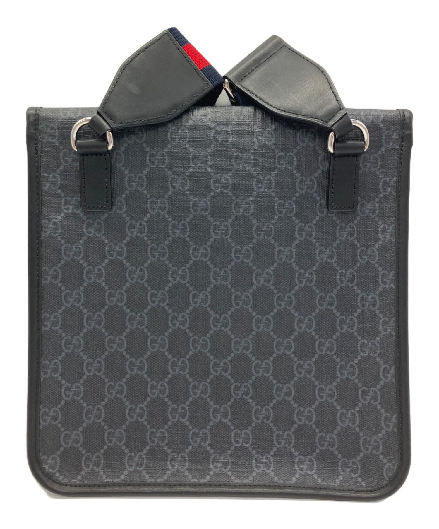 Gucci メッセンジャーバッグ 黒中古品 中古・古着通販】GUCCI (グッチ) メッセンジャーバッグ GGスプリーム