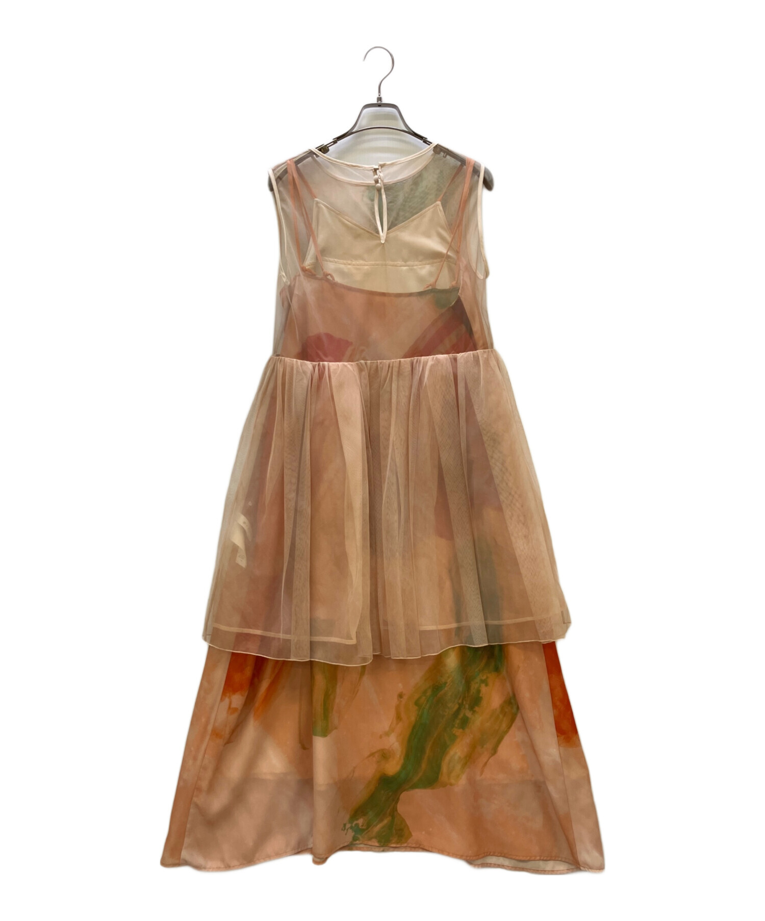 中古・古着通販】Ameri (アメリ) 3WAY MARGOT GEL ART DRESS オレンジ