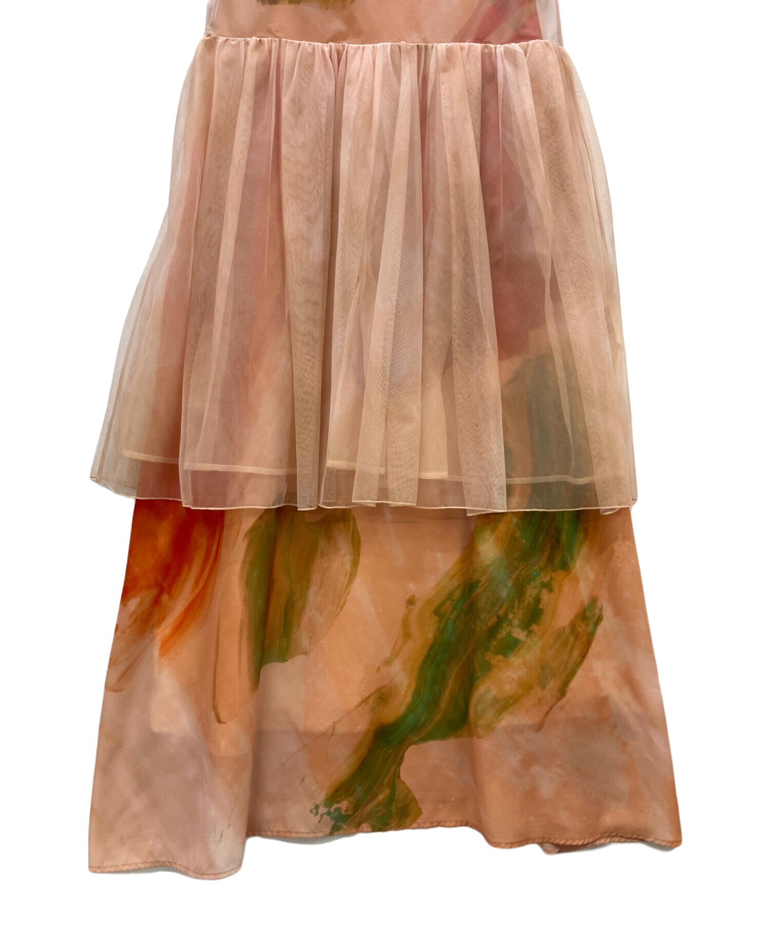 中古・古着通販】Ameri (アメリ) 3WAY MARGOT GEL ART DRESS オレンジ