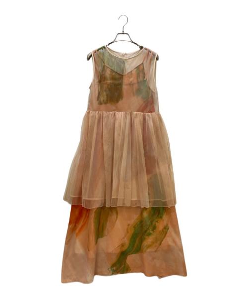 中古・古着通販】Ameri (アメリ) 3WAY MARGOT GEL ART DRESS オレンジ