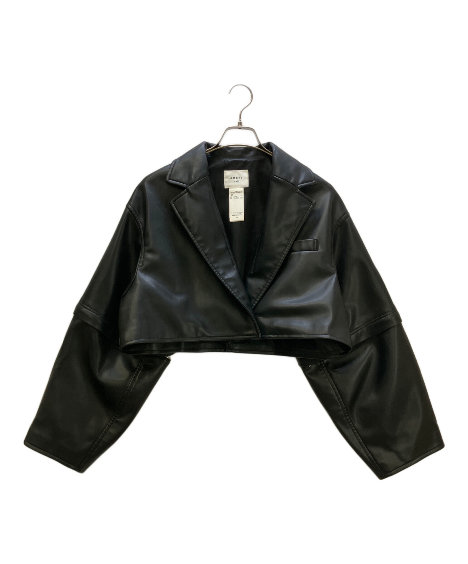 新品Ameri VINTAGE アメリ 中古・古着通販】AMERI (アメリ) 2WAY FAKE LEATHER SHORT JACKET