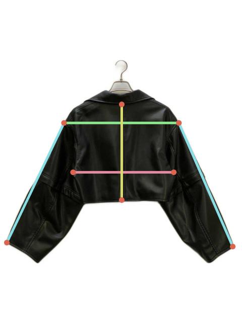 中古・古着通販】AMERI (アメリ) 2WAY FAKE LEATHER SHORT JACKET