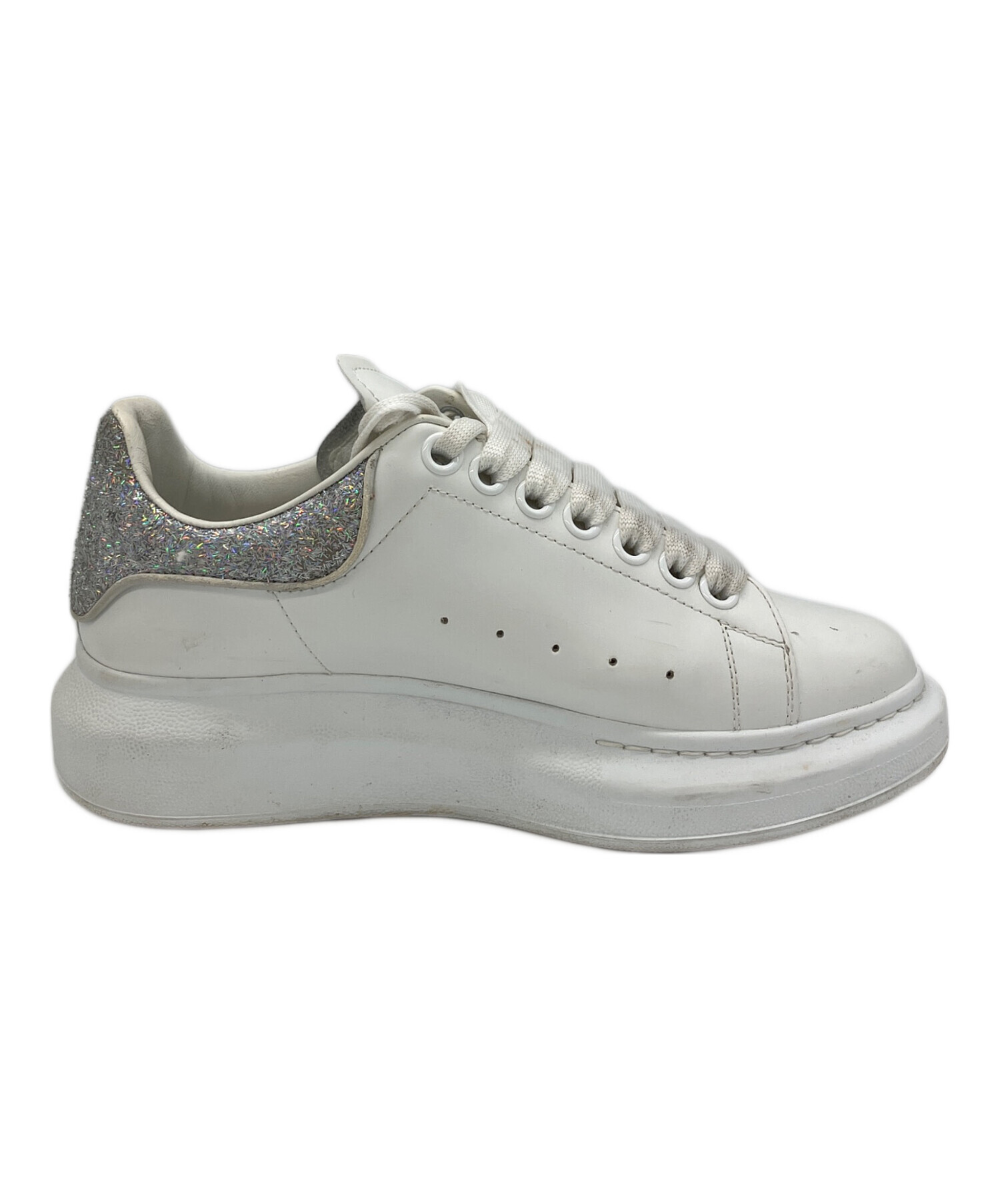 アレキサンダーマックイーン スニーカー 厚底 キャンバス ロゴ 中古・古着通販】ALEXANDER McQUEEN (アレキサンダーマックイーン