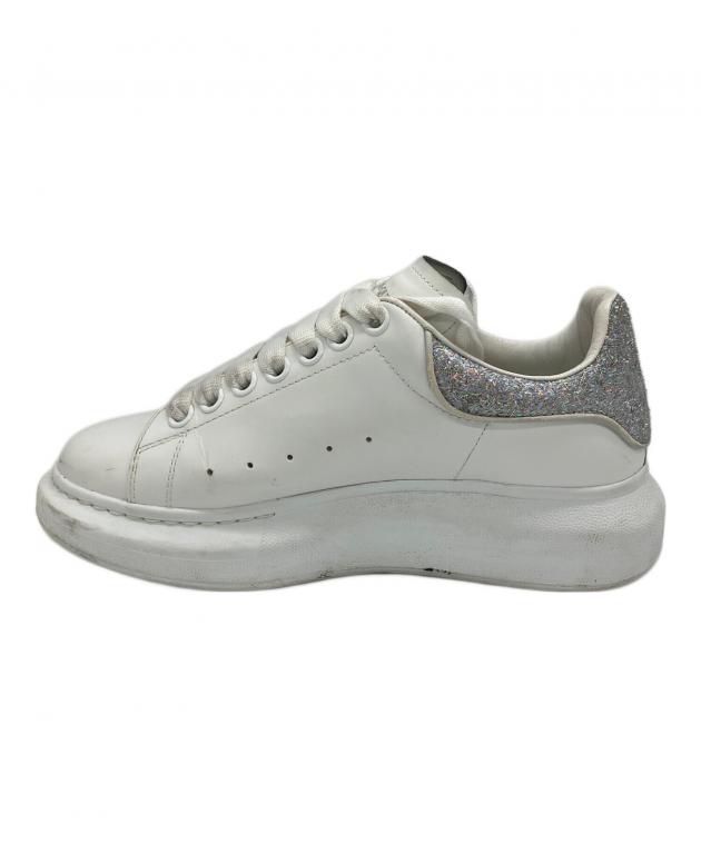 Alexander McQueen 厚底スニーカー ホワイト Alexander McQueen 厚底スニーカー 白×ゴールド 【公式通販】 靴