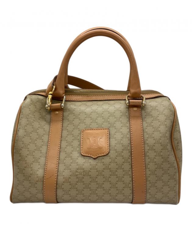 CELINE セリーヌ マカダム ハンドバッグ ボストンバッグ ベージュ CELINE（セリーヌ） ヴィンテージ マカダム ミニボストンバッグ