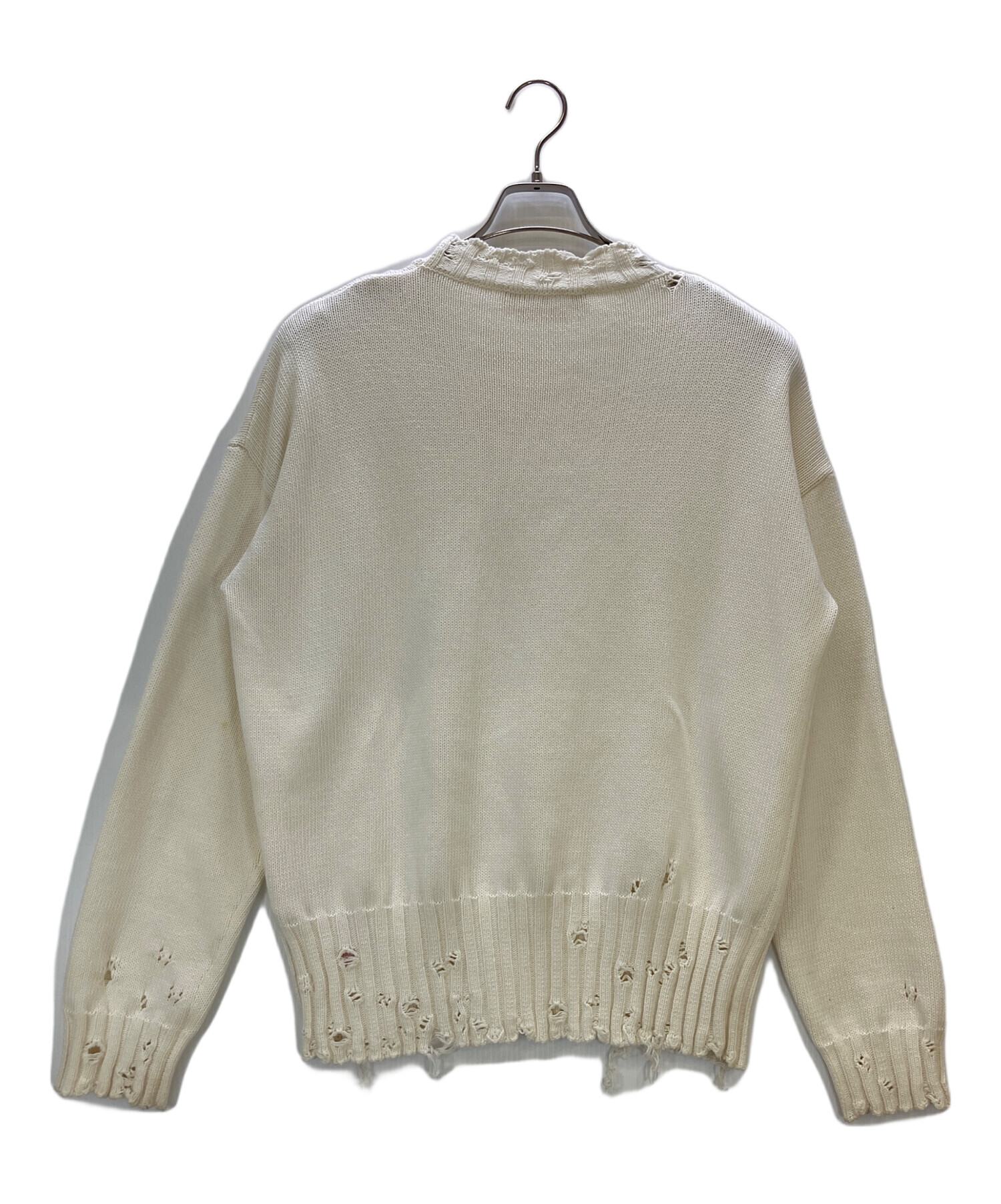 中古・古着通販】MARNI (マルニ) コットンダメージクルーネックニット 