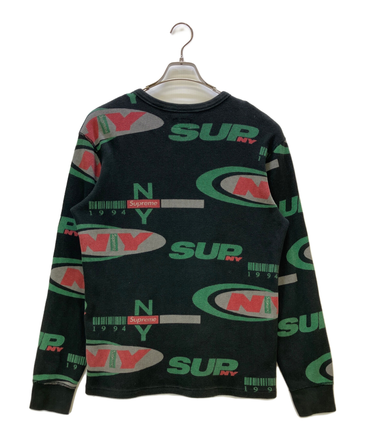 中古・古着通販】SUPREME (シュプリーム) NY Waffle Thermal ブラック 