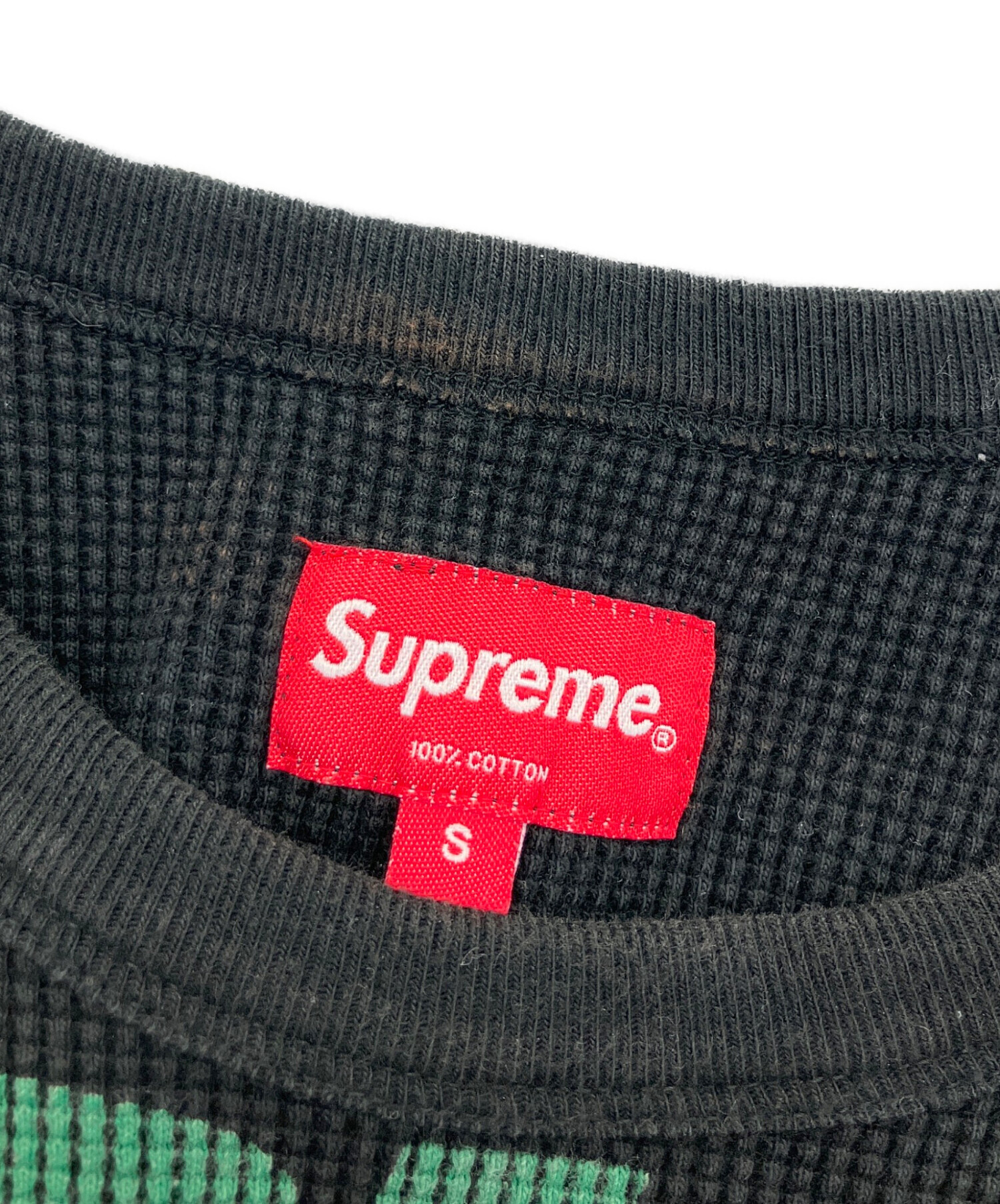 中古・古着通販】SUPREME (シュプリーム) NY Waffle Thermal ブラック 