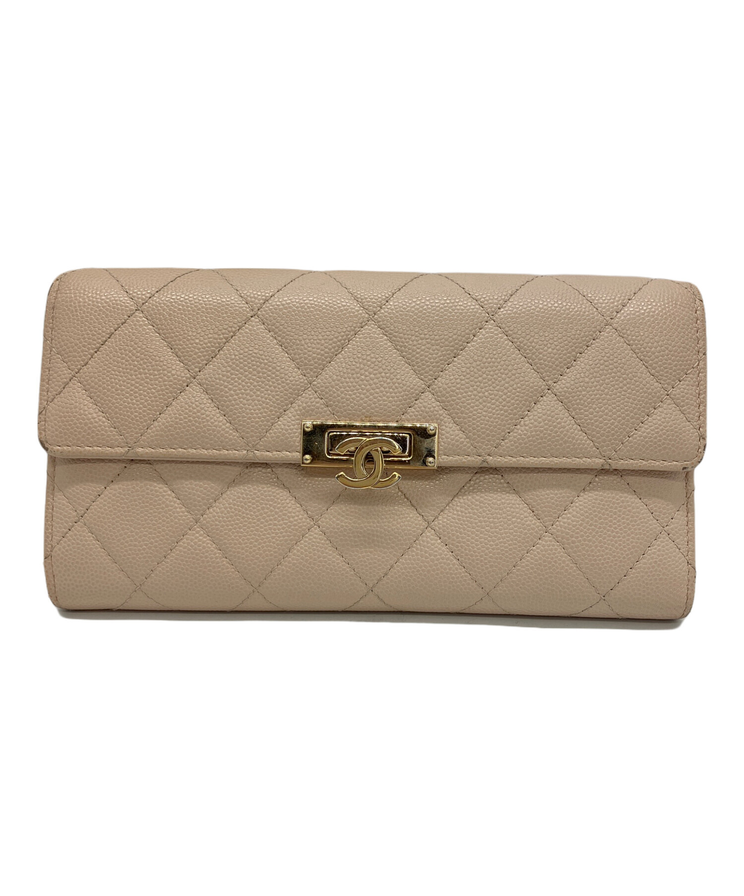 中古・古着通販】CHANEL (シャネル) 長財布 マトラッセ ココロック 