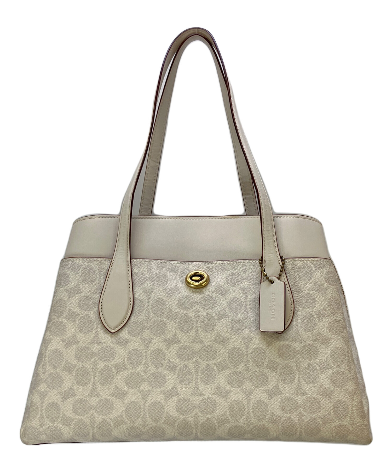 中古・古着通販】COACH (コーチ) ハンドバッグ シグネチャー ローラ 