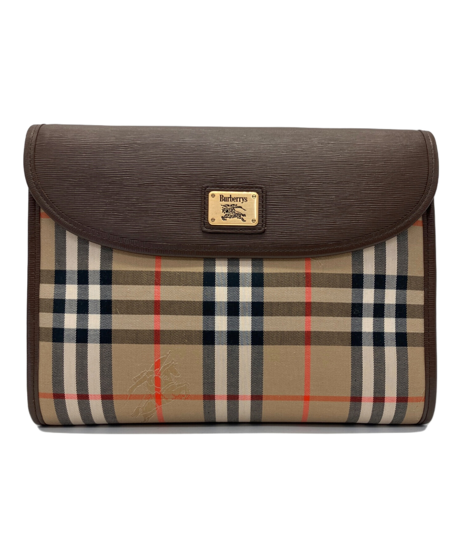 バーバリー クラッチバッグ 526F20W 中古・古着通販】Burberry's (バーバリー) クラッチバッグ ブラウン