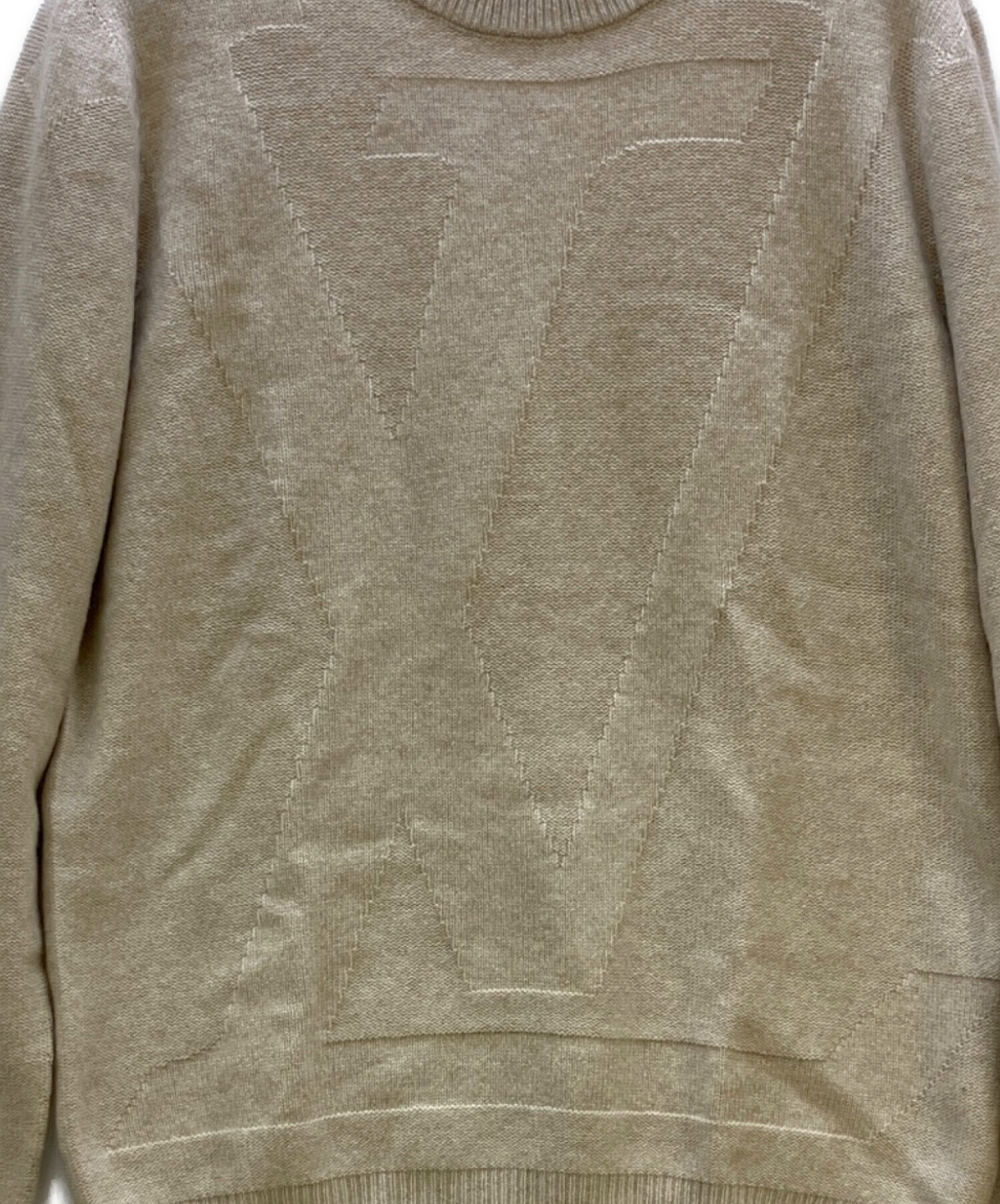 中古・古着通販】LOUIS VUITTON (ルイ ヴィトン) 薄手ニット ベージュ 