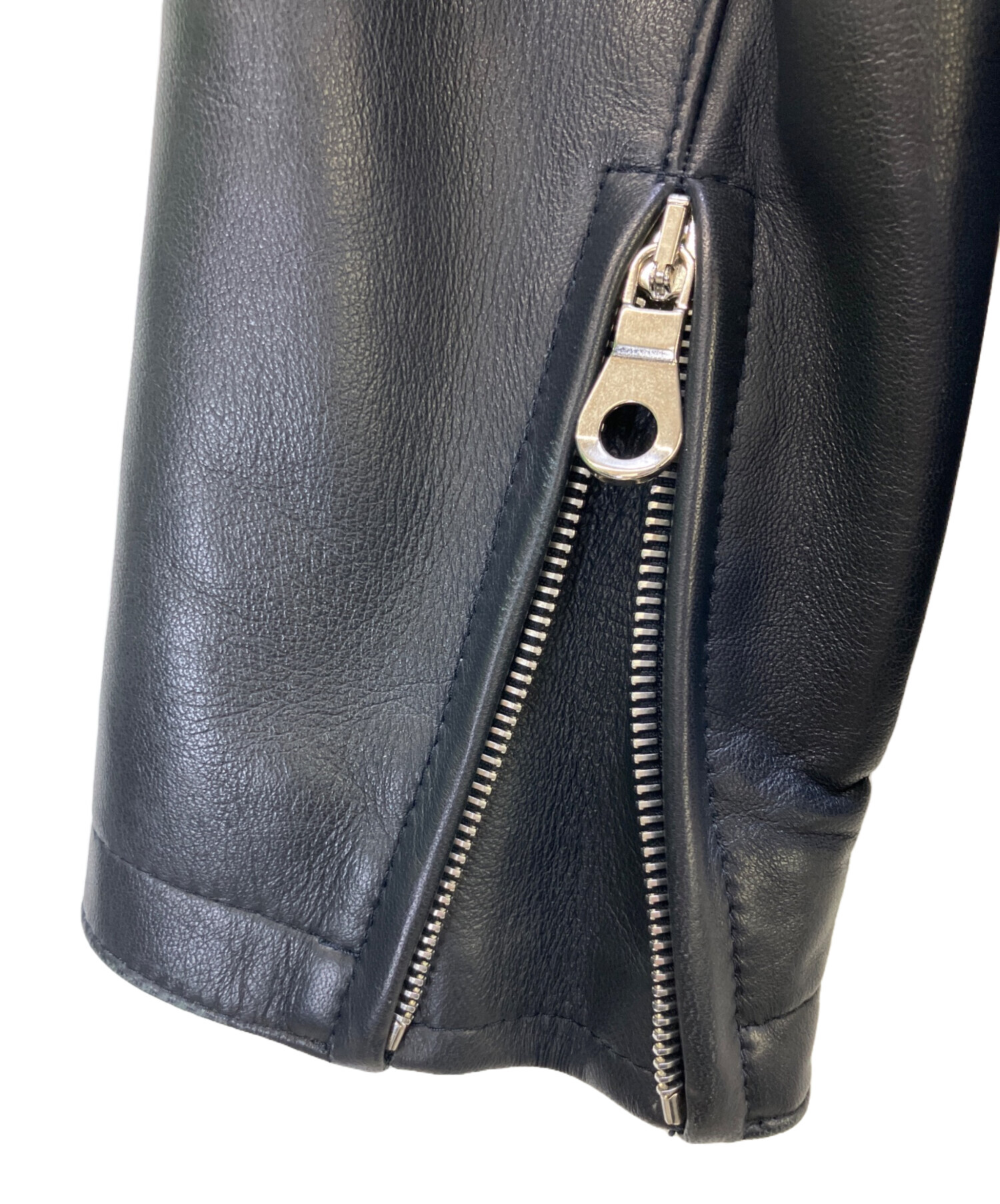中古・古着通販】Cinquanta (チンクワンタ) レザージャケット ブラック