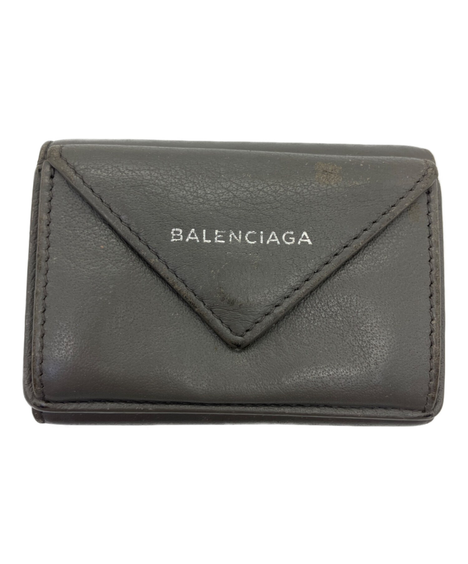 中古・古着通販】BALENCIAGA (バレンシアガ) 3つ折り財布 グレー