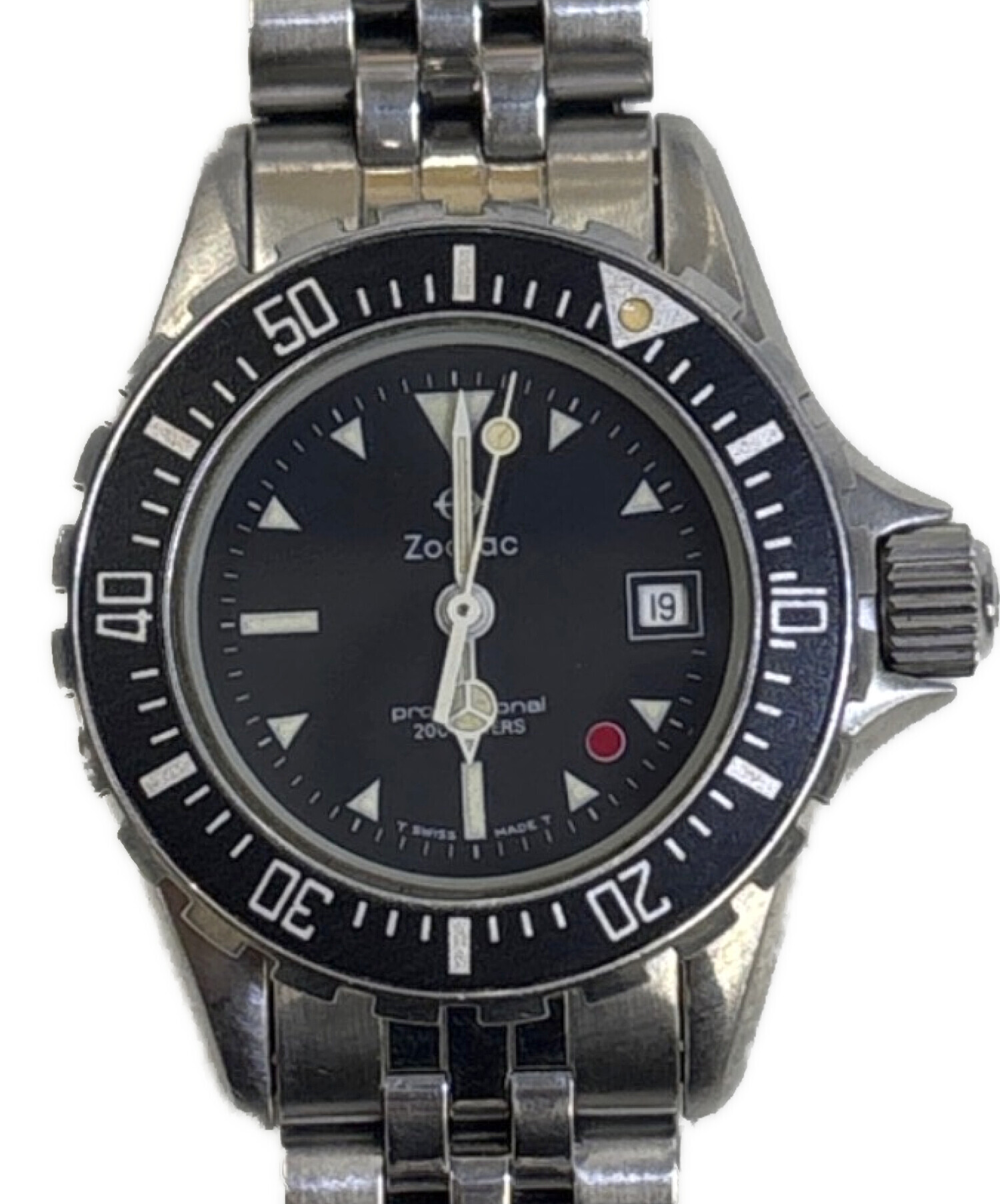 中古・古着通販】ZODIAC (ゾディアック) ダイバーズウォッチ ブラック