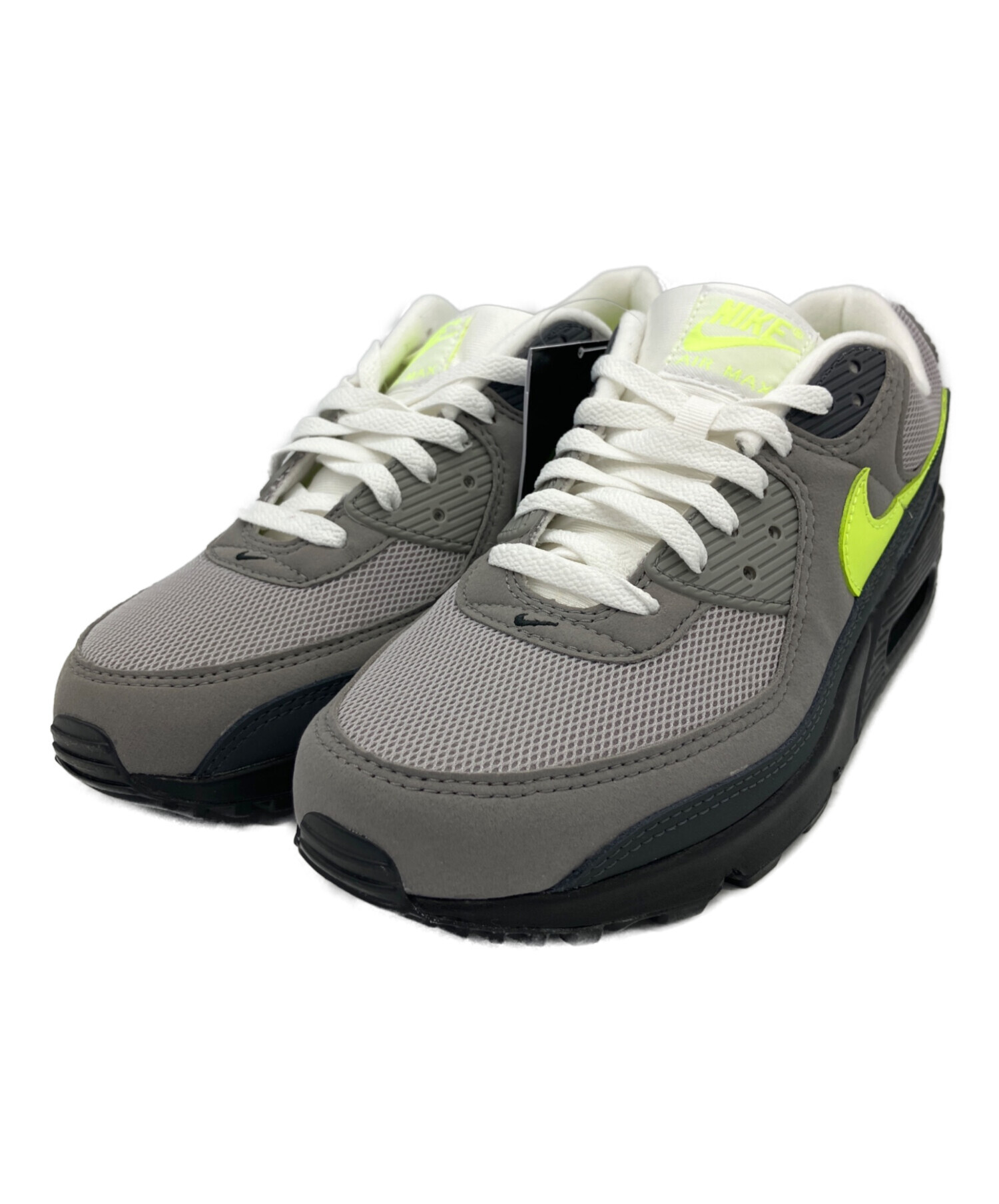 中古・古着通販】NIKE (ナイキ) スニーカー Air Max 90 グレー×黄緑