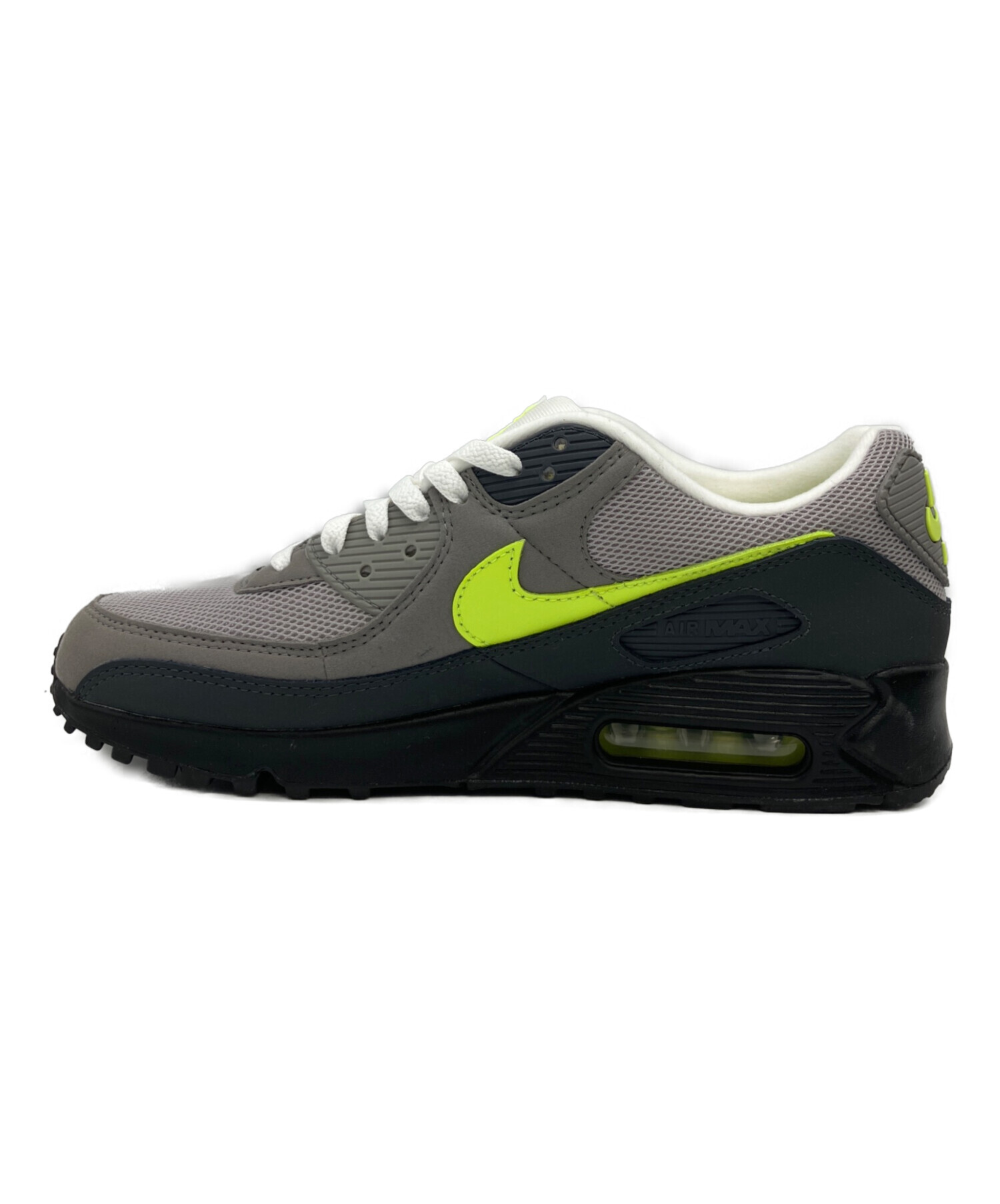 中古・古着通販】NIKE (ナイキ) スニーカー Air Max 90 グレー×黄緑