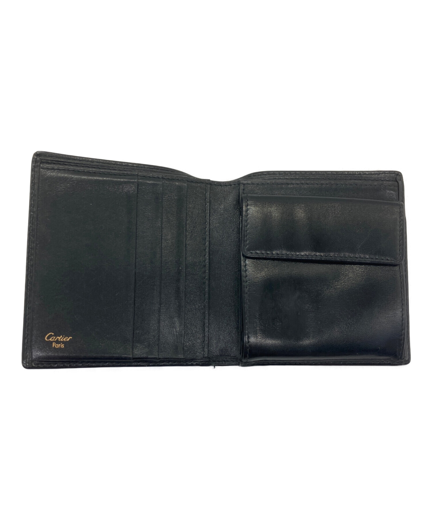 中古・古着通販】Cartier (カルティエ) 2つ折り財布 パシャ ブラック