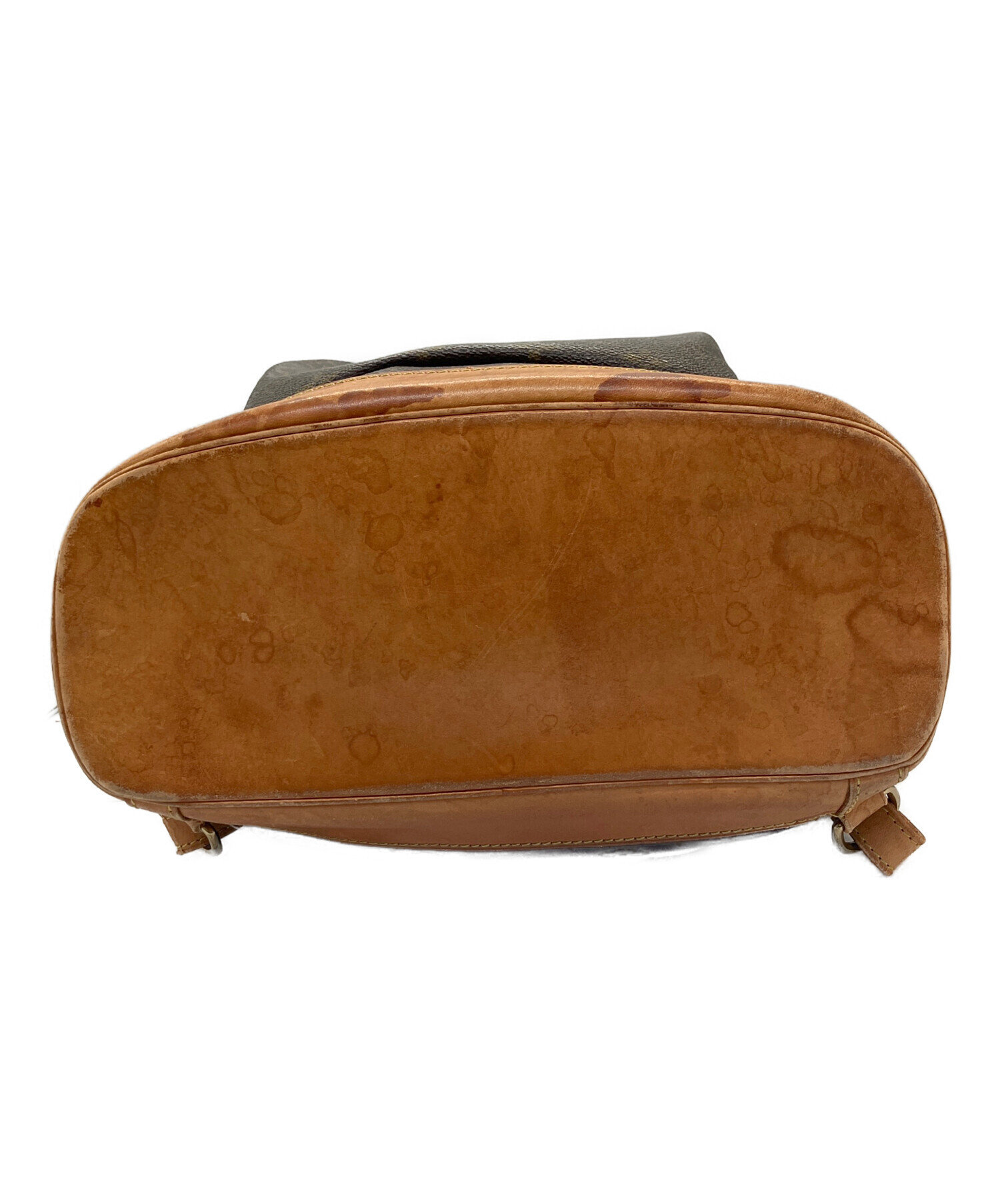 ルイヴィトン モノグラム モンスリGM リュック バック 底革破れ有　417 中古・古着通販】LOUIS VUITTON (ルイ ヴィトン) リュック モンスリGM
