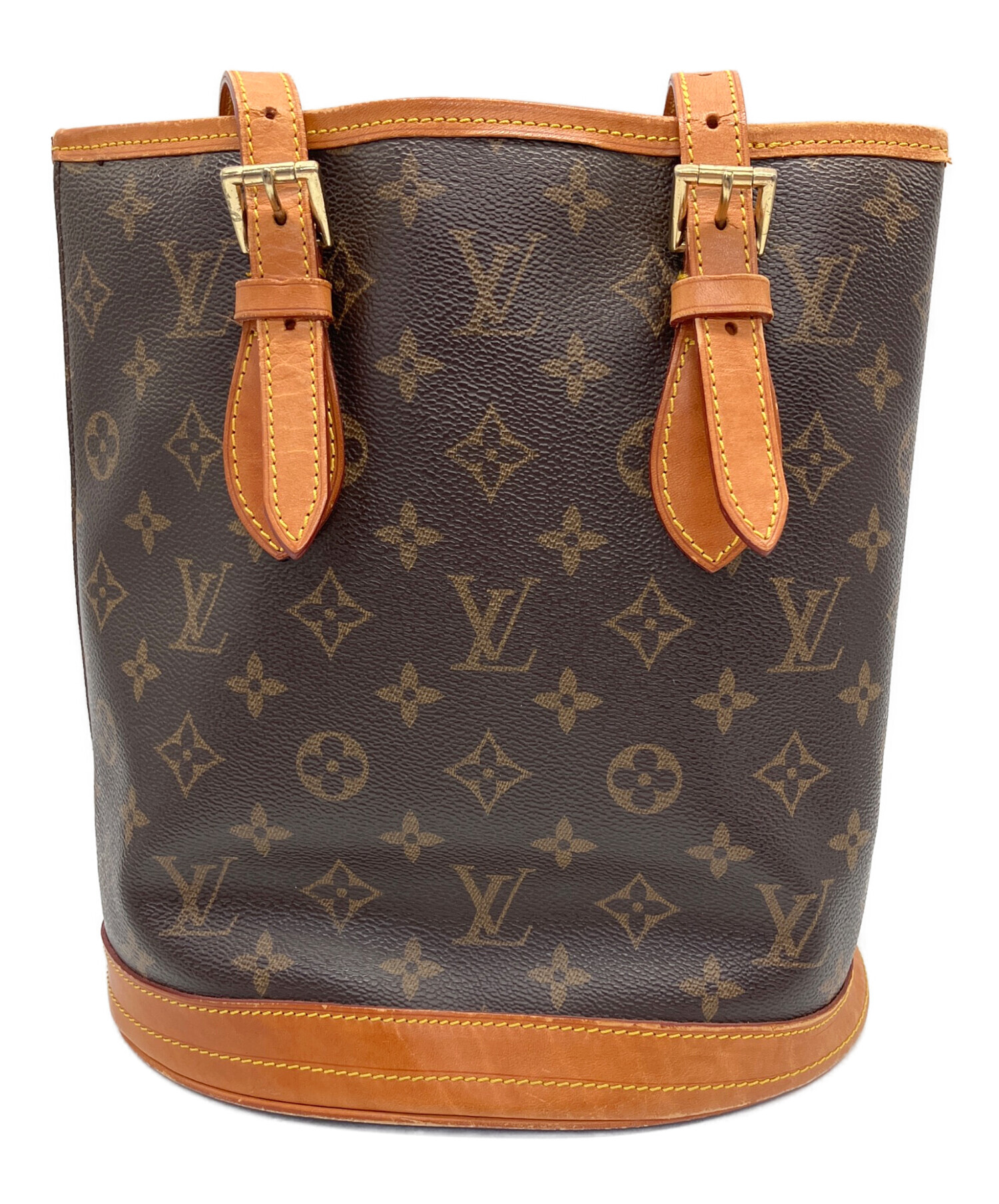 Louis Vuitton モノグラム プチバケット ヴィンテージ ジャンク 中古・古着通販】LOUIS VUITTON (ルイ ヴィトン) モノグラム バケット
