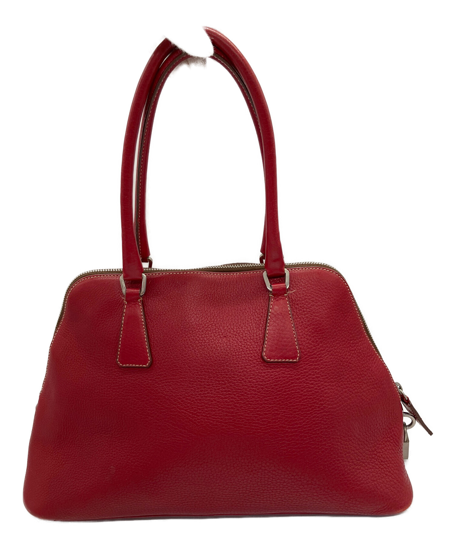 中古・古着通販】PRADA (プラダ) ハンドバッグ レッド｜ブランド・古着