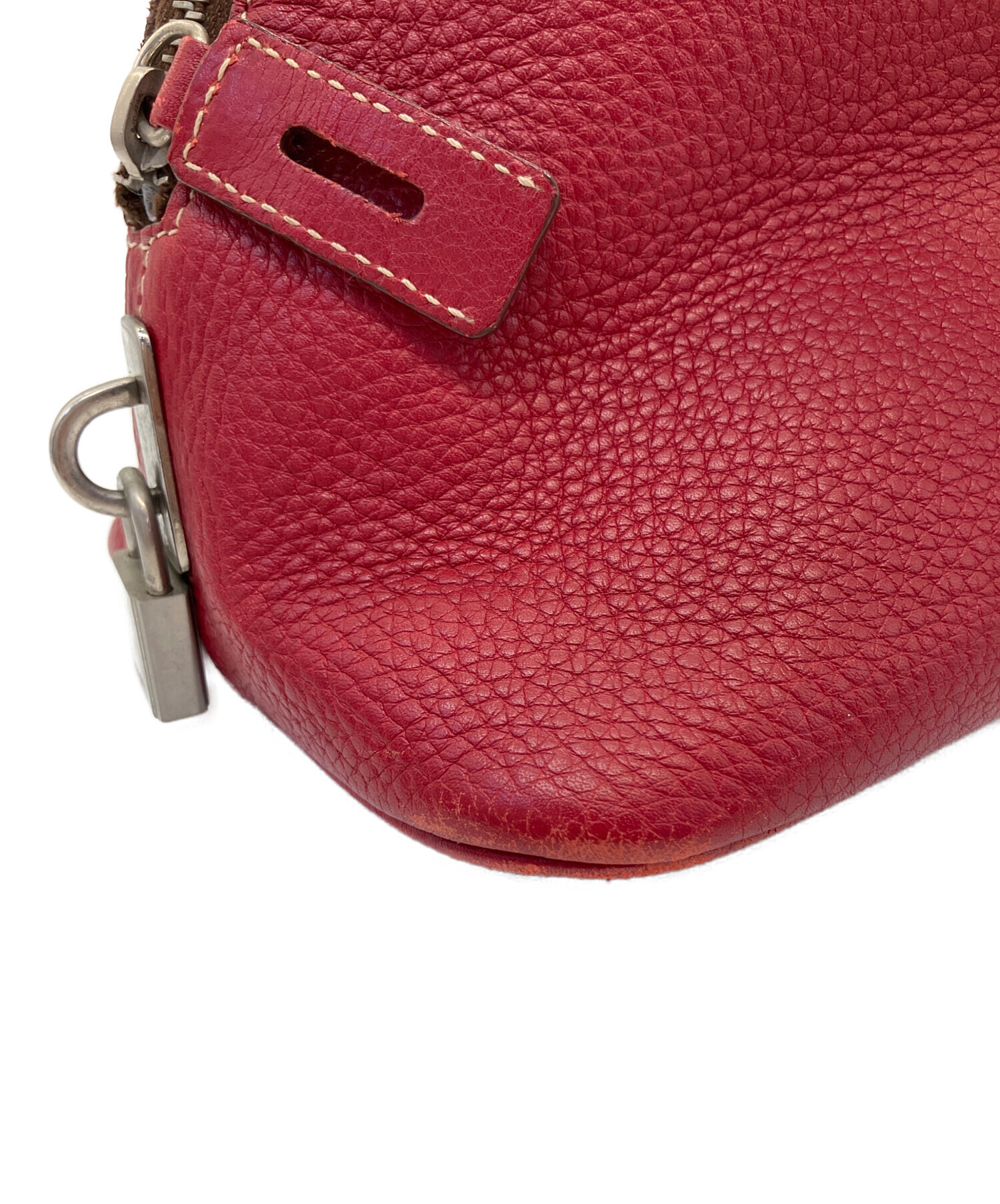 中古・古着通販】PRADA (プラダ) ハンドバッグ レッド｜ブランド・古着