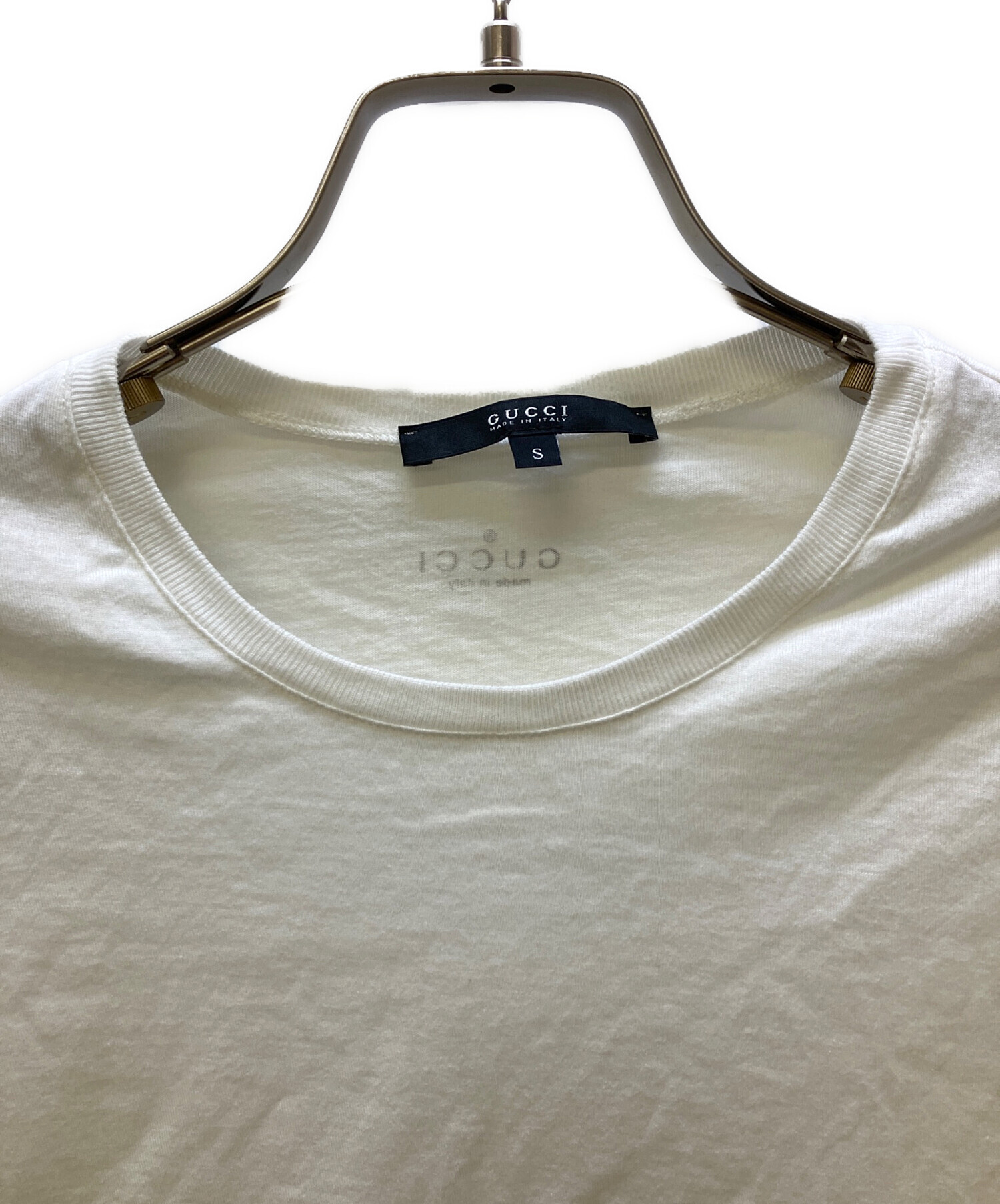 中古・古着通販】GUCCI (グッチ) 半袖カットソー ホワイト サイズ:S