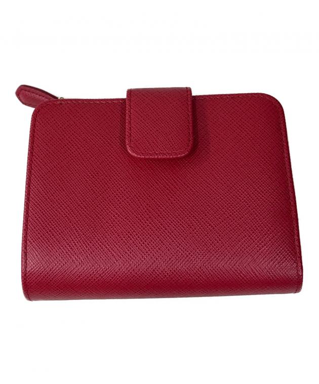 中古・古着通販】PRADA (プラダ) 2つ折り財布 レッド｜ブランド・古着