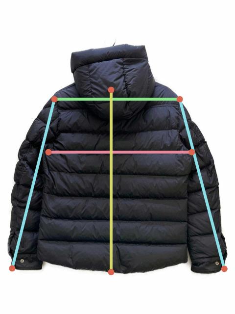 【バナナ苫小牧】中古 MONCLER/モンクレール PREVOT GIUBBOTTO ダウン サイズ1 ネイビー ハンガー付き アウター ジャンパー♪ 中古・古着通販】MONCLER (モンクレール) フーデッド ダウンジャケット