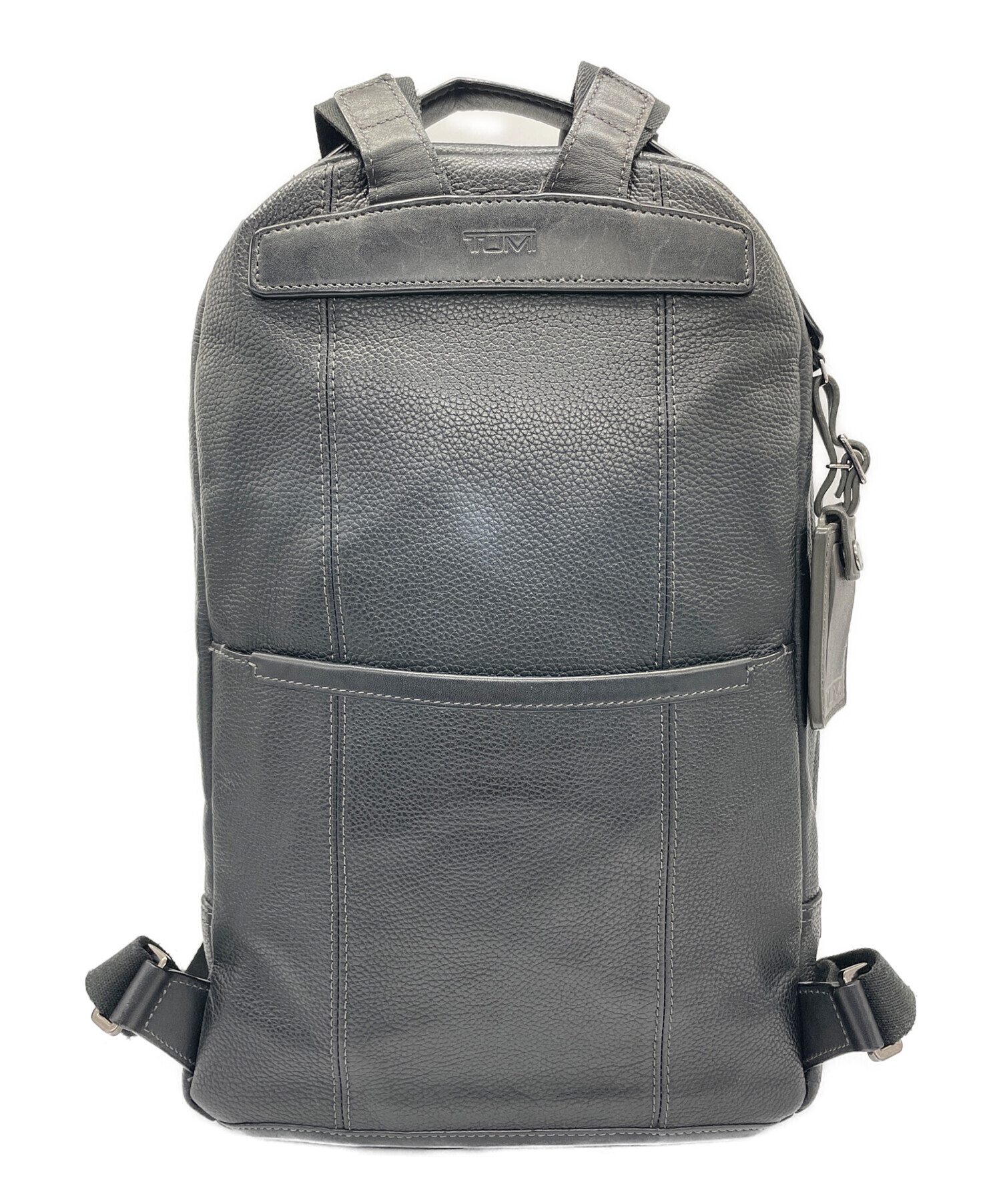 TUMI クリントン バックパックHARRISON ブラック USED 中古・古着通販】TUMI (トゥミ) レザーリュック HARRISON ハリソン