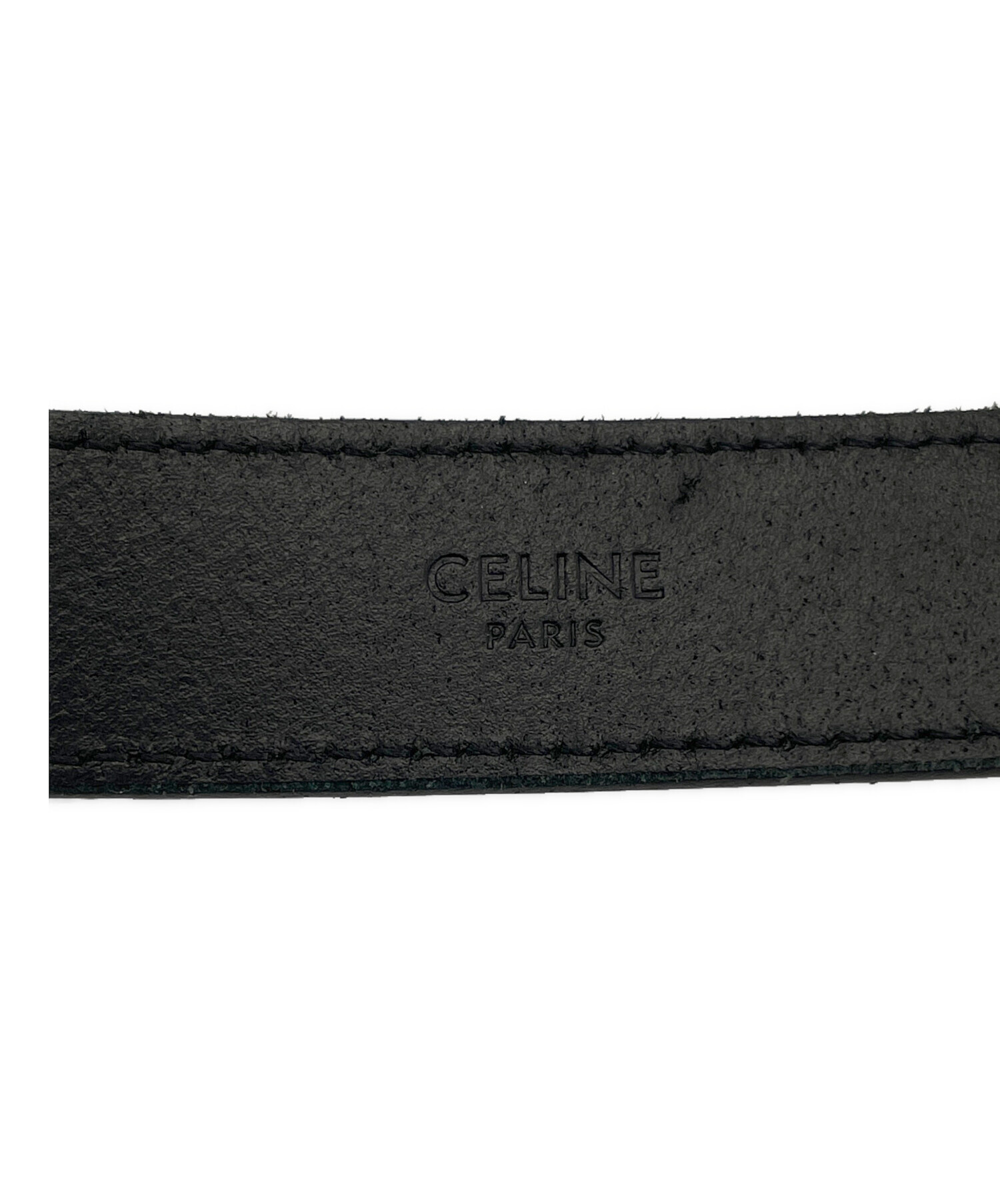 中古・古着通販】CELINE (セリーヌ) レザーベルト ブラック サイズ:75