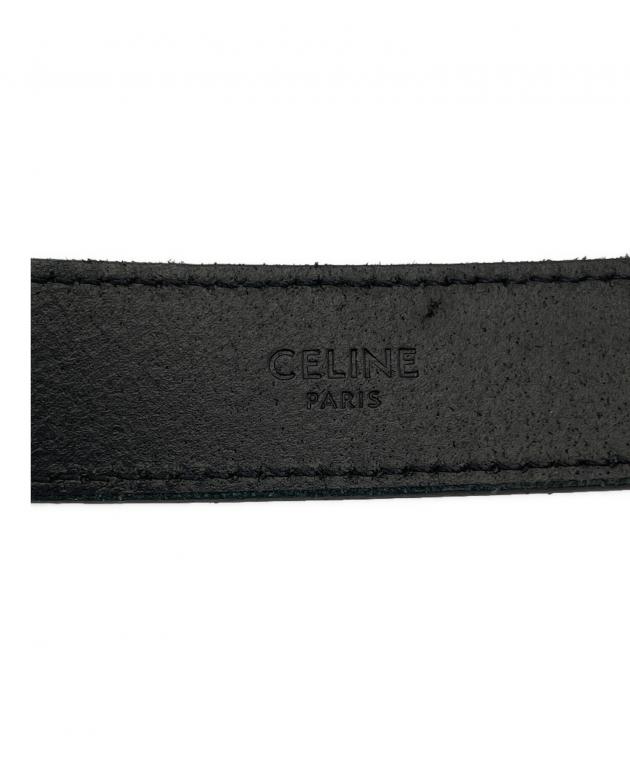 中古・古着通販】CELINE (セリーヌ) レザーベルト ブラック サイズ:75