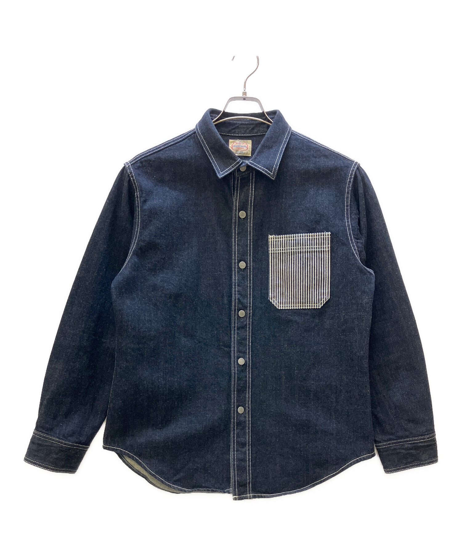 【美品！】KOJIMA GENES ストライプカバーオール XL 中古・古着通販】KOJIMA GENES (コジマジーンズ) カバーオール
