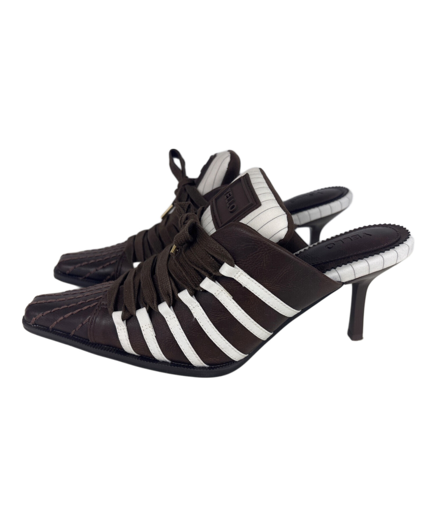中古・古着通販】YELLO (イエロ) SNEAKER MULES ブラウン サイズ:L