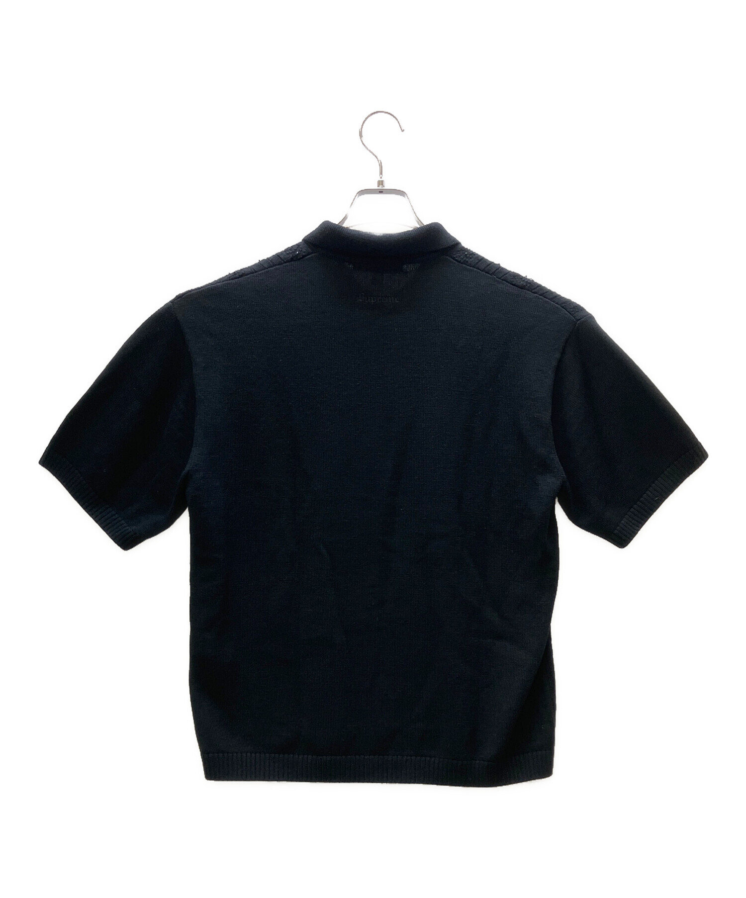中古・古着通販】SUPREME (シュプリーム) ジップポロシャツ ブラック