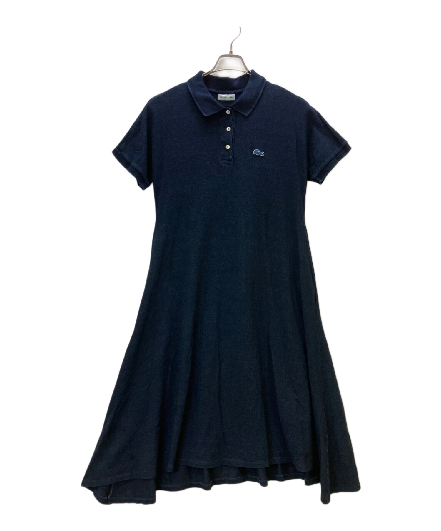 中古・古着通販】LACOSTE (ラコステ) インディゴポロドレス ネイビー