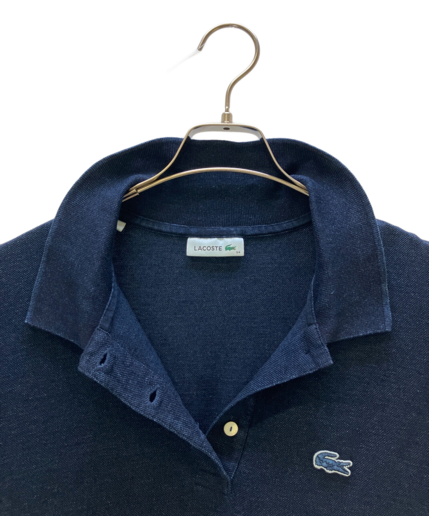 中古・古着通販】LACOSTE (ラコステ) インディゴポロドレス ネイビー