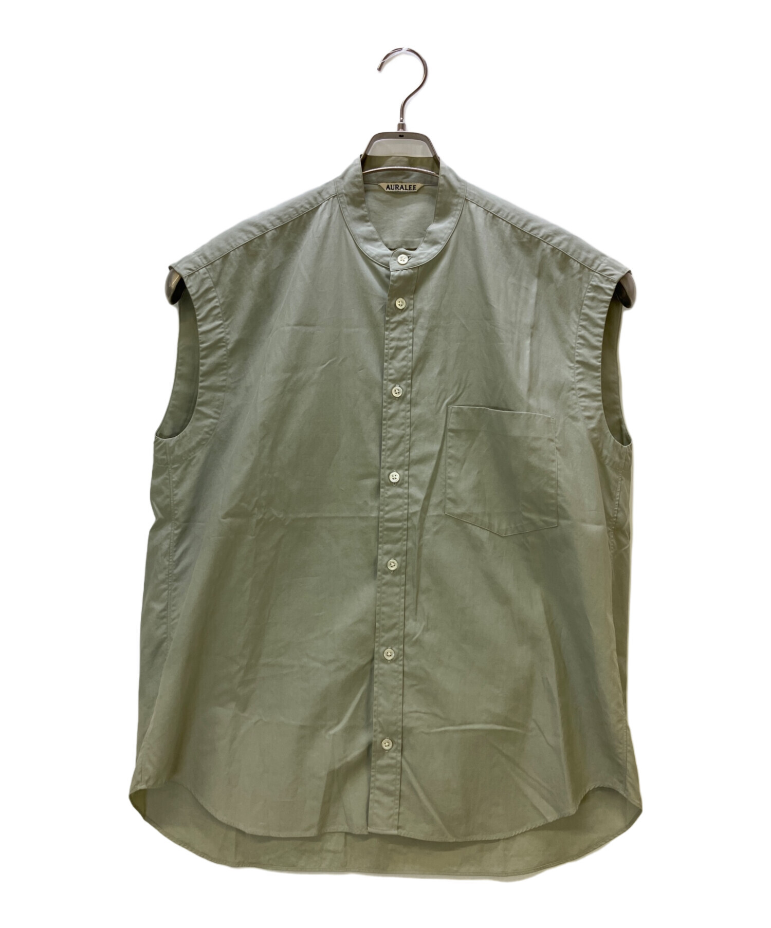 中古・古着通販】AURALEE (オーラリー) ノースリーブシャツ WASHED 