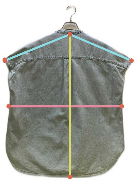 中古・古着通販】conte (コンテ) デニム スキッパーシャツ 26SS
