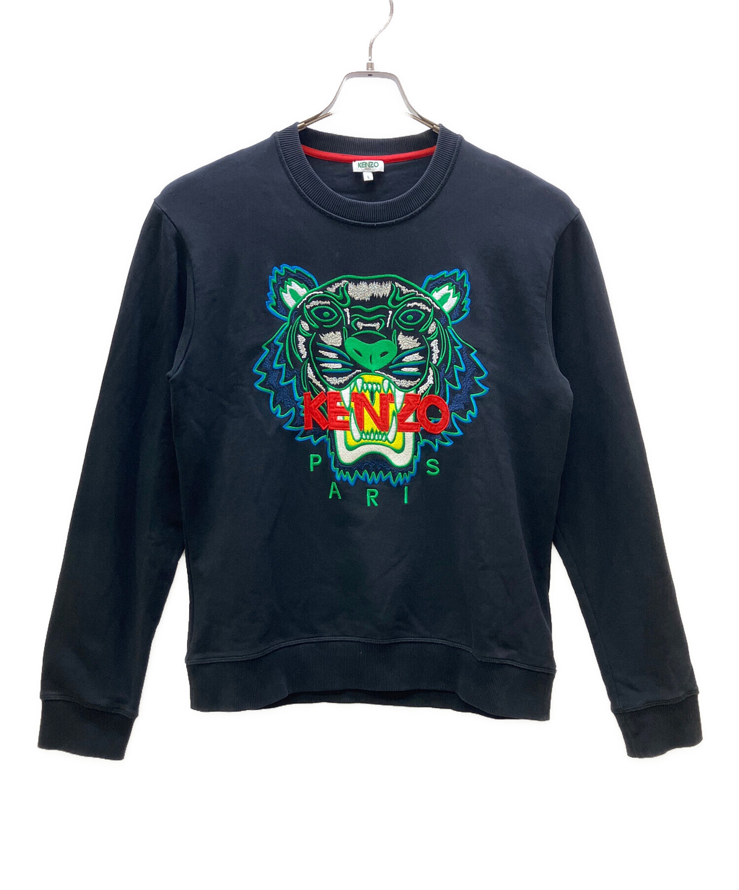 中古・古着通販】KENZO (ケンゾー) スウェット ブラック サイズ:L